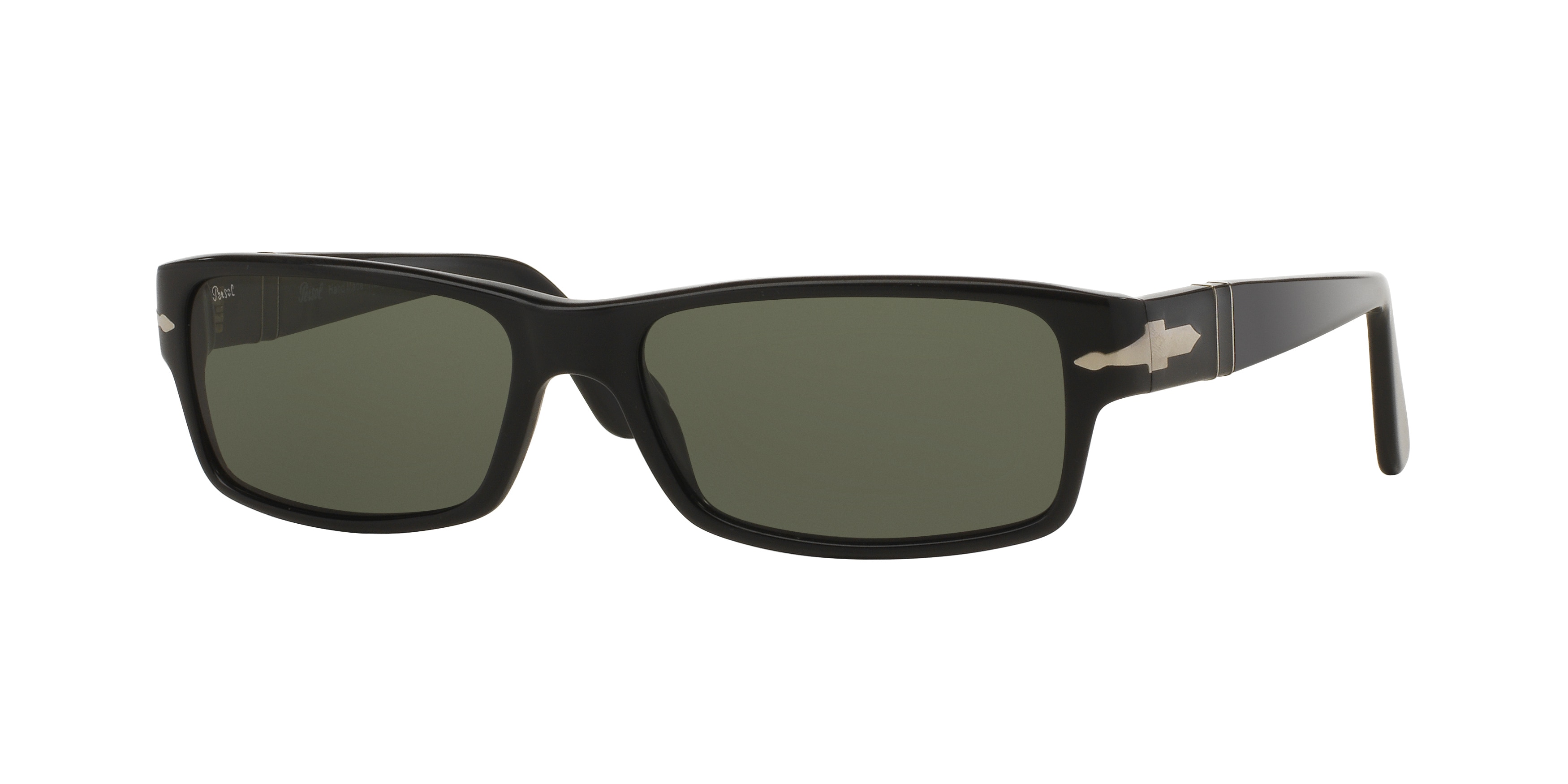Persol Herren PO2747S PO2747S (57) 95/48 Sonnenbrillen Acetat Schwarz GrüN Quadratisch Polarisiert-image